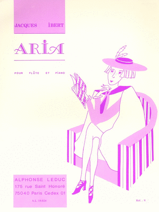 Book cover for Aria pour Flute et Piano