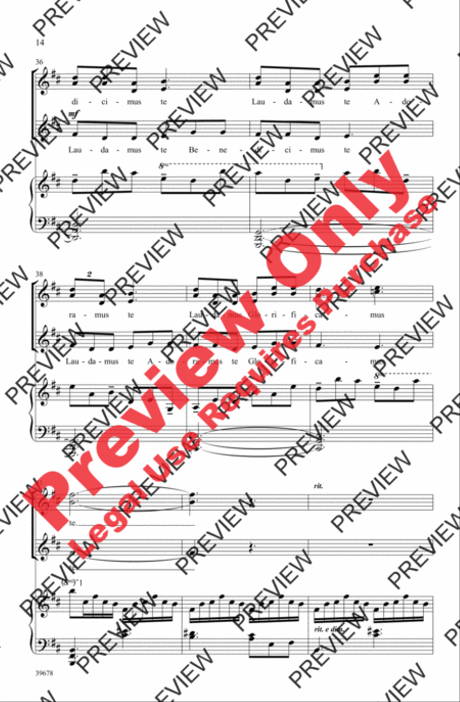 Missa Festiva Women's Choir scores gallery preview page 15