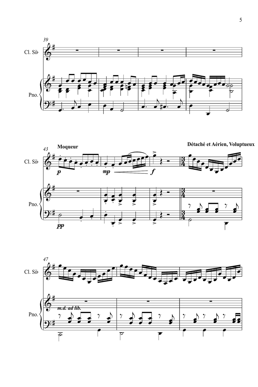 Espièglerie Espièglerie Clarinet Solo scores gallery preview page 5