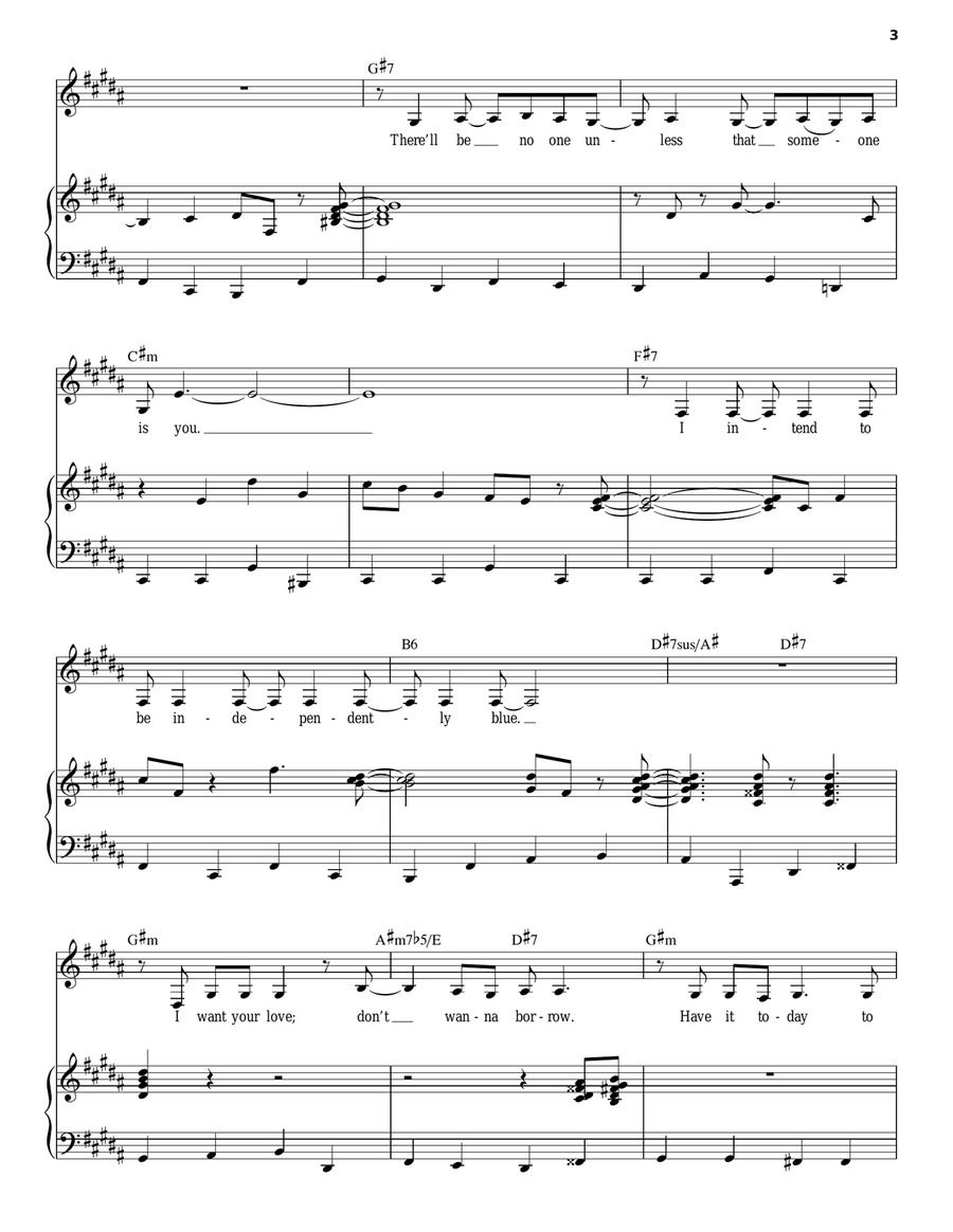 Love Me Or Leave Me Piano, Vocal scores gallery preview page 3