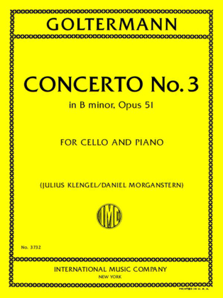 Book cover for Concerto No. 3 In B Minor, Opus 51
