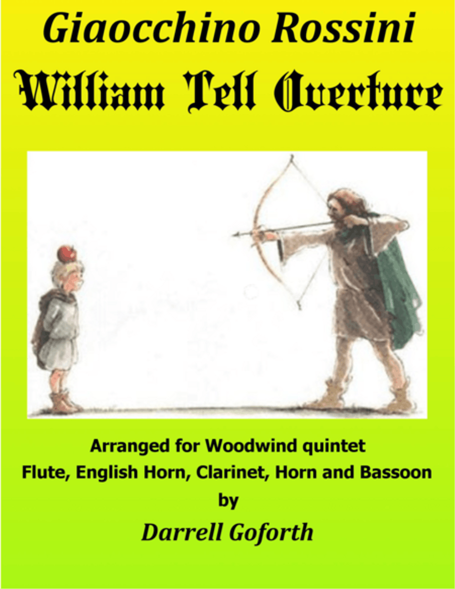 Rossini: William Tell Overture in D for Woodwind Quintet Woodwind Quintet scores gallery preview page 1
