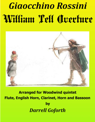Book cover for Rossini: William Tell Overture in D for Woodwind Quintet
