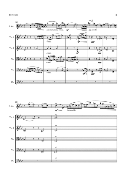 Ysaye Berceuse Op. 20 for Violin and String Orchestra image number null