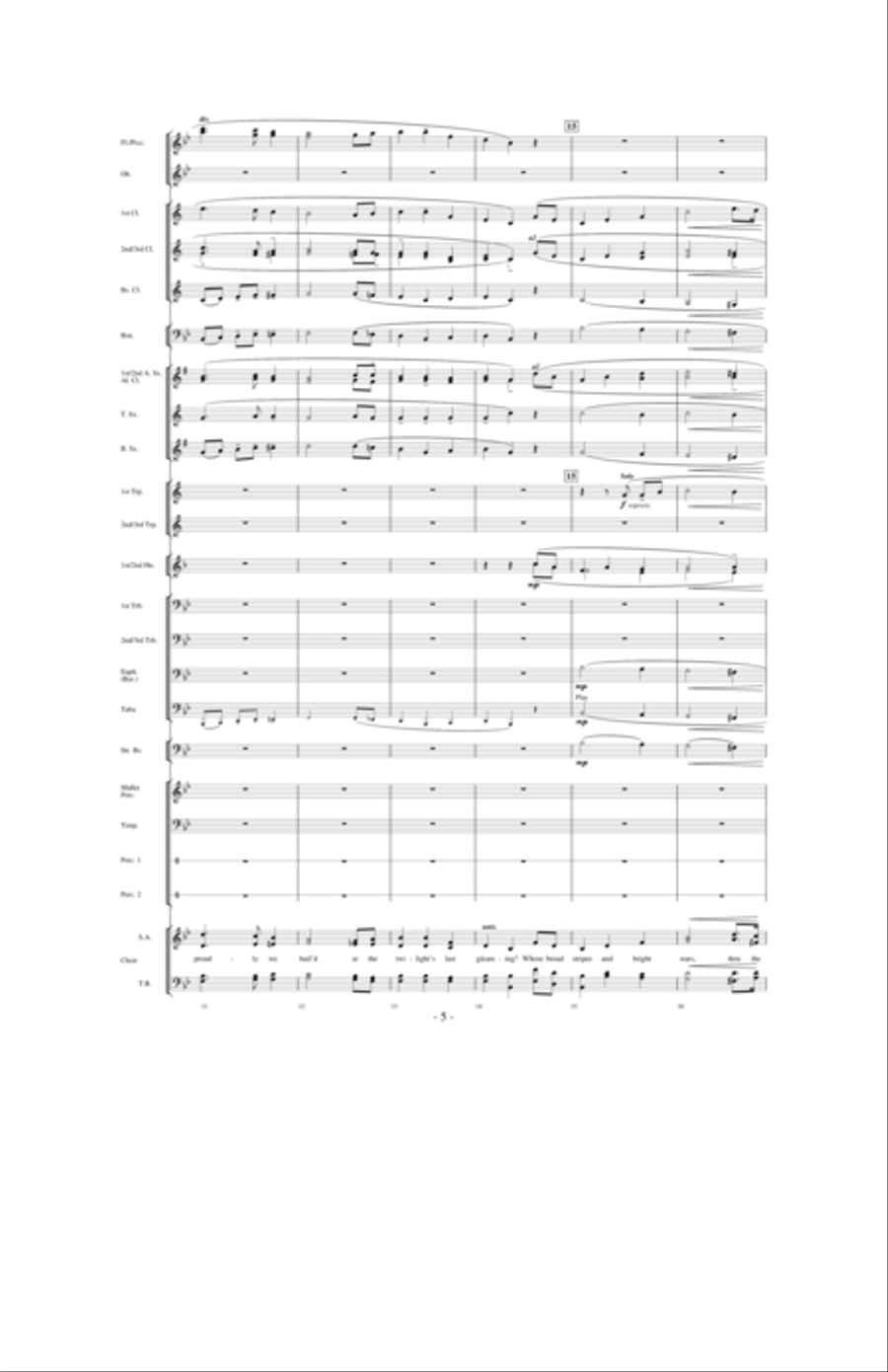 The Star Spangled Banner The Star Spangled Banner Concert Band scores gallery preview page 4