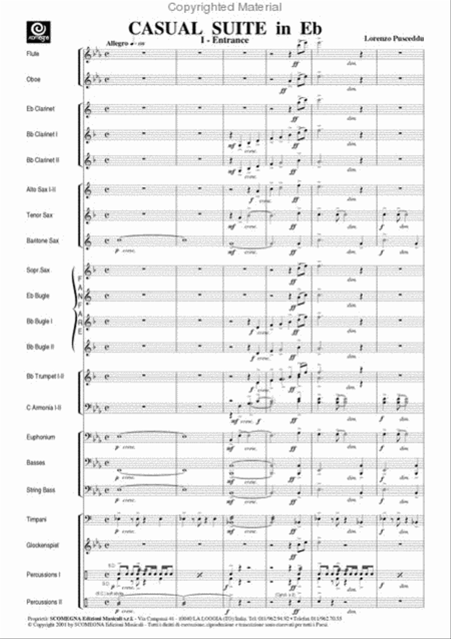 Casual Suite in Eb Casual Suite in Eb Concert Band scores gallery preview page 3