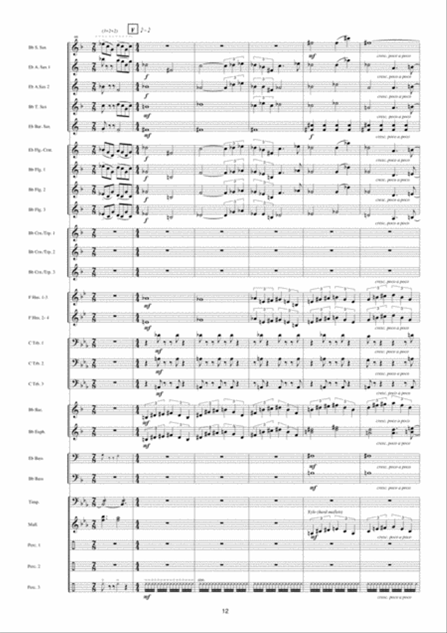 Back To The Future Fanfare Band scores gallery preview page 13