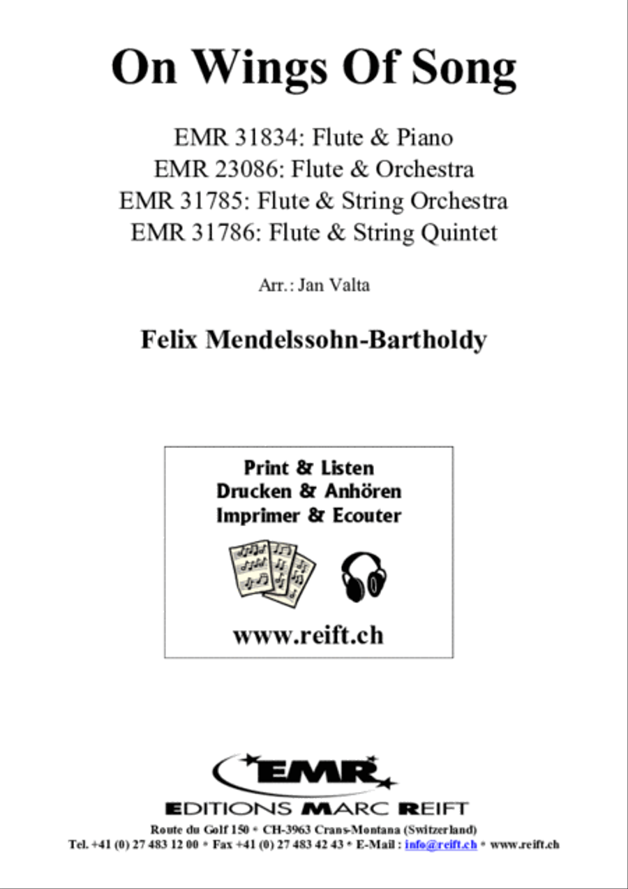 On Wings Of Song Flute Solo scores gallery preview page 2