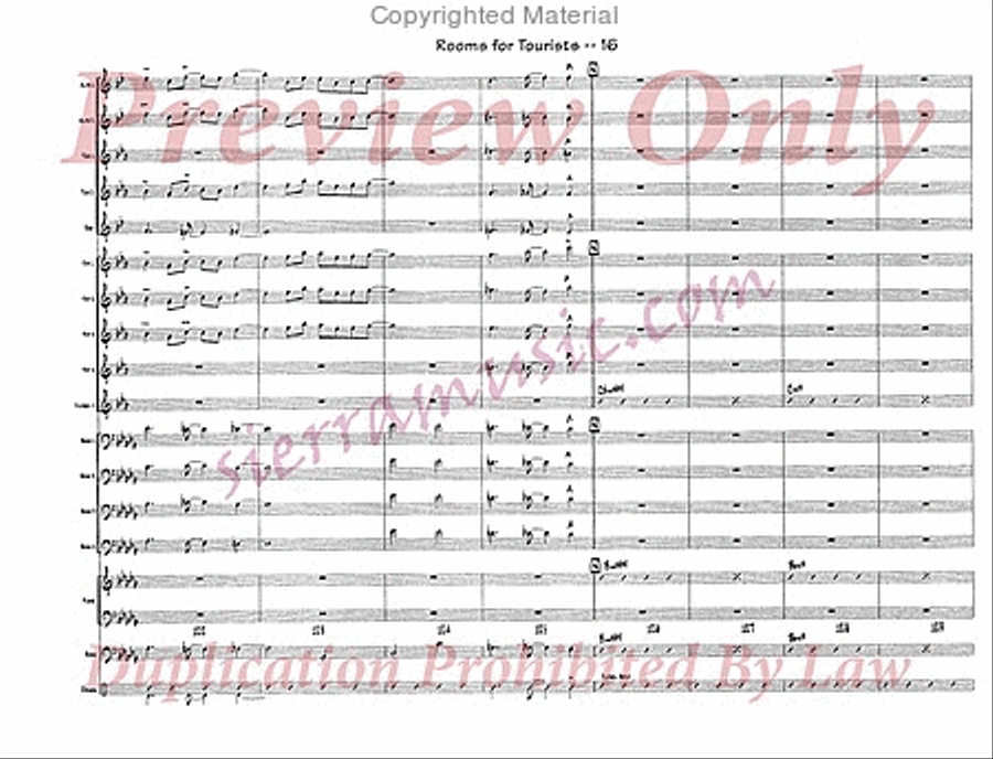 Rooms For Tourists Rooms For Tourists Jazz Ensemble scores gallery preview page 17