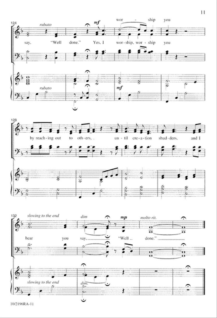 I Worship You 4-Part scores gallery preview page 11