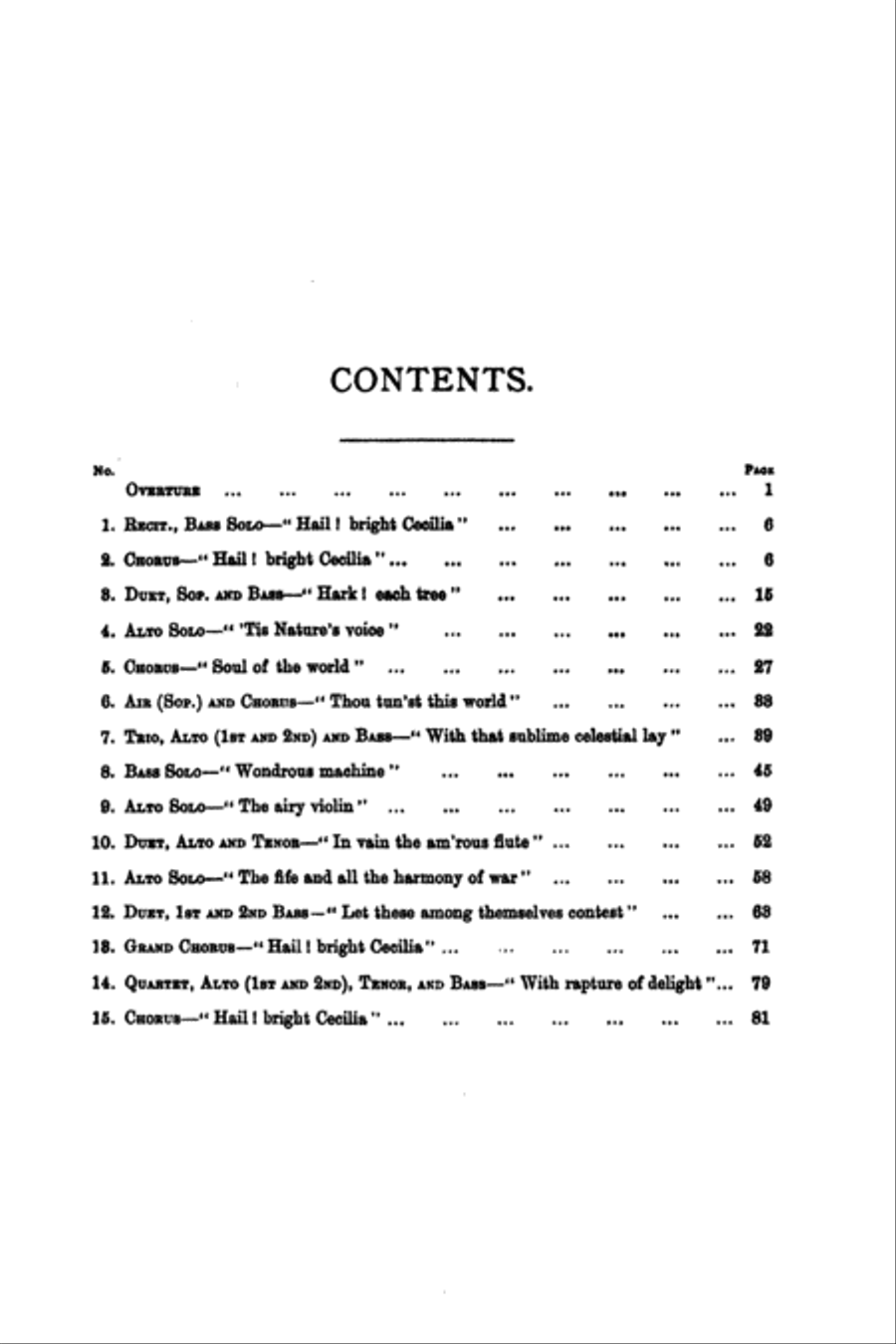 Ode to St. Cecilia's Day 4-Part scores gallery preview page 4