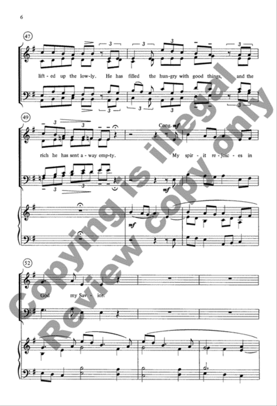 Magnificat & Nunc Dimittis 4-Part scores gallery preview page 8