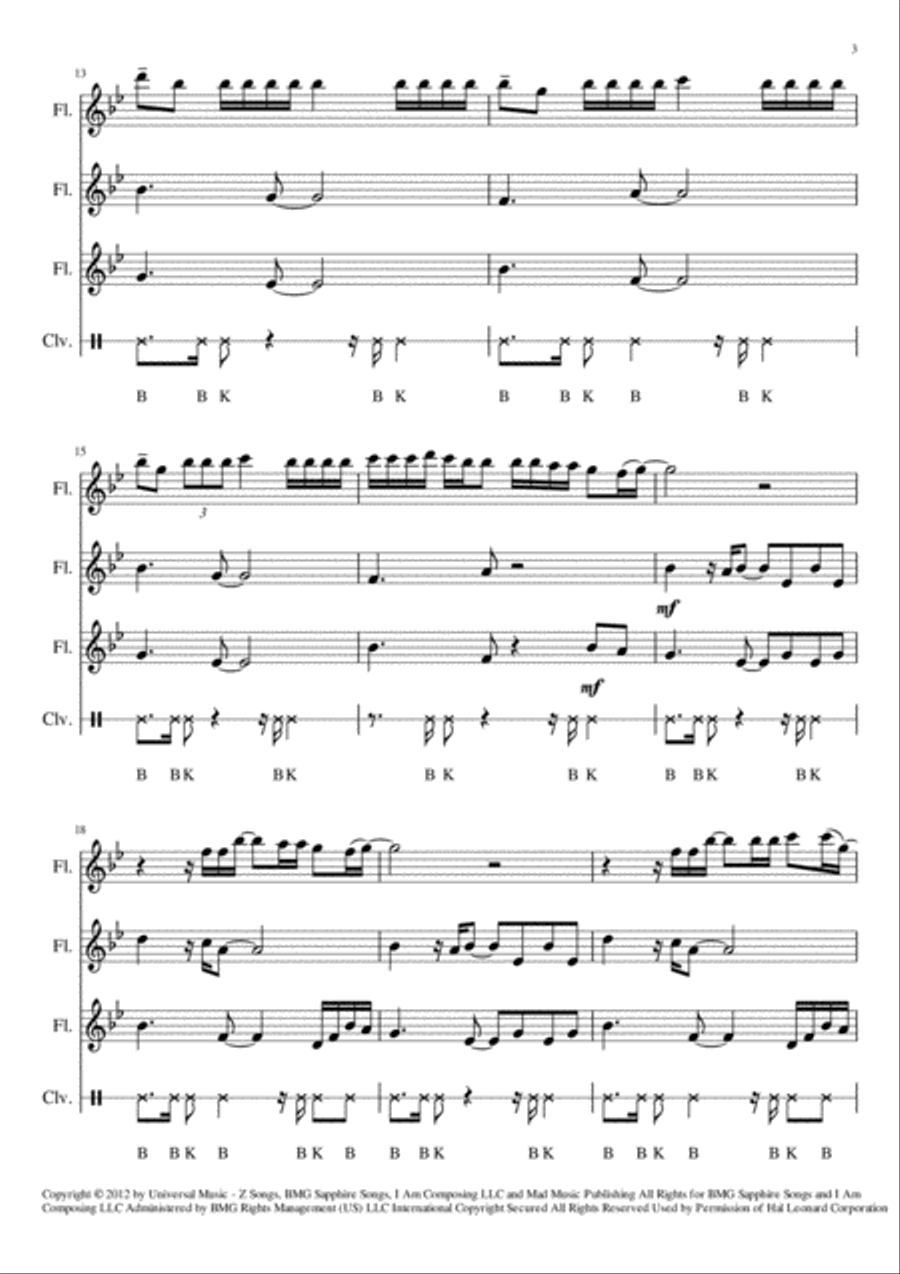 Hall Of Fame Woodwind Trio scores gallery preview page 4