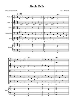 Jingle Bells (with piano and chords)