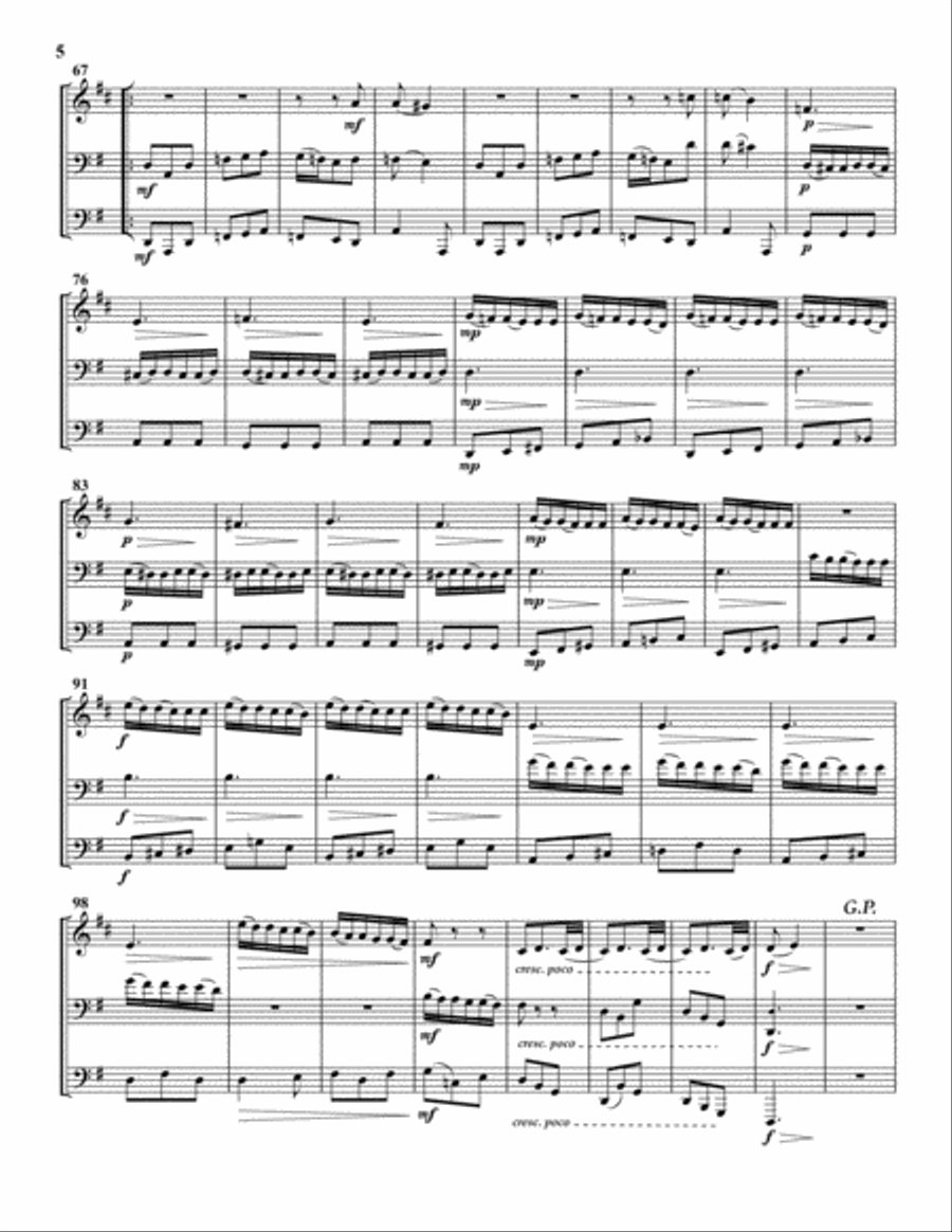 Sonatas K. 421 and K. 544 Brass Ensemble scores gallery preview page 6