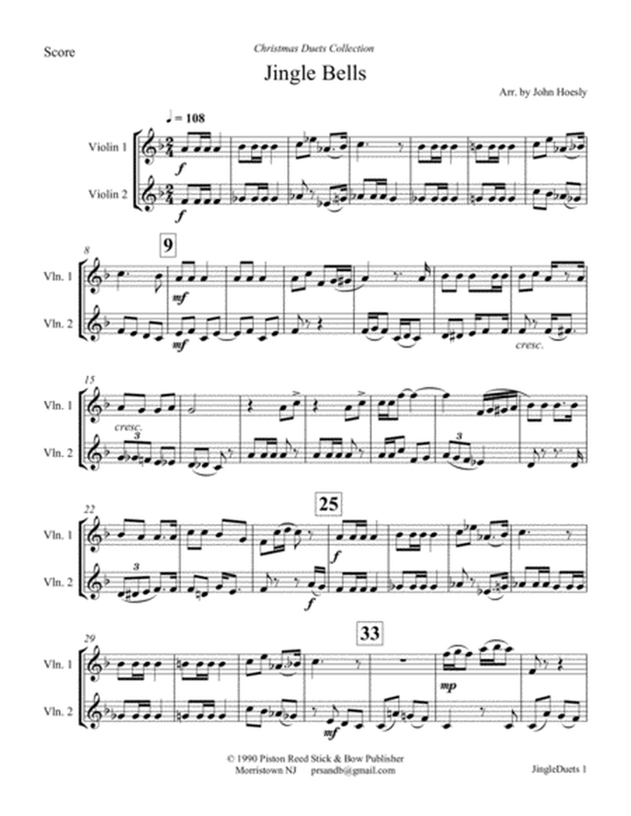 Jingle Bells- duet violin and violin image number null