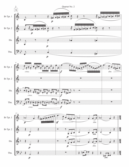 Quartet No. 2 for Brass - Wilhelm Ramsoe, Op. 29 image number null