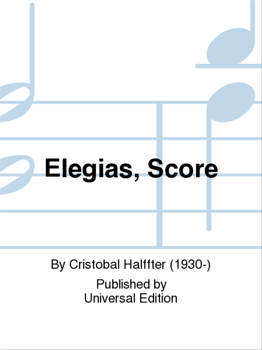 Elegias, Score Score scores gallery preview page 1