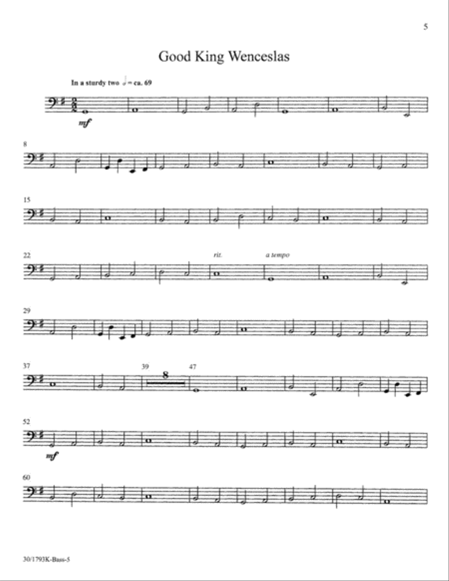 Good King Wenceslas - Inst Parts Choir scores gallery preview page 16