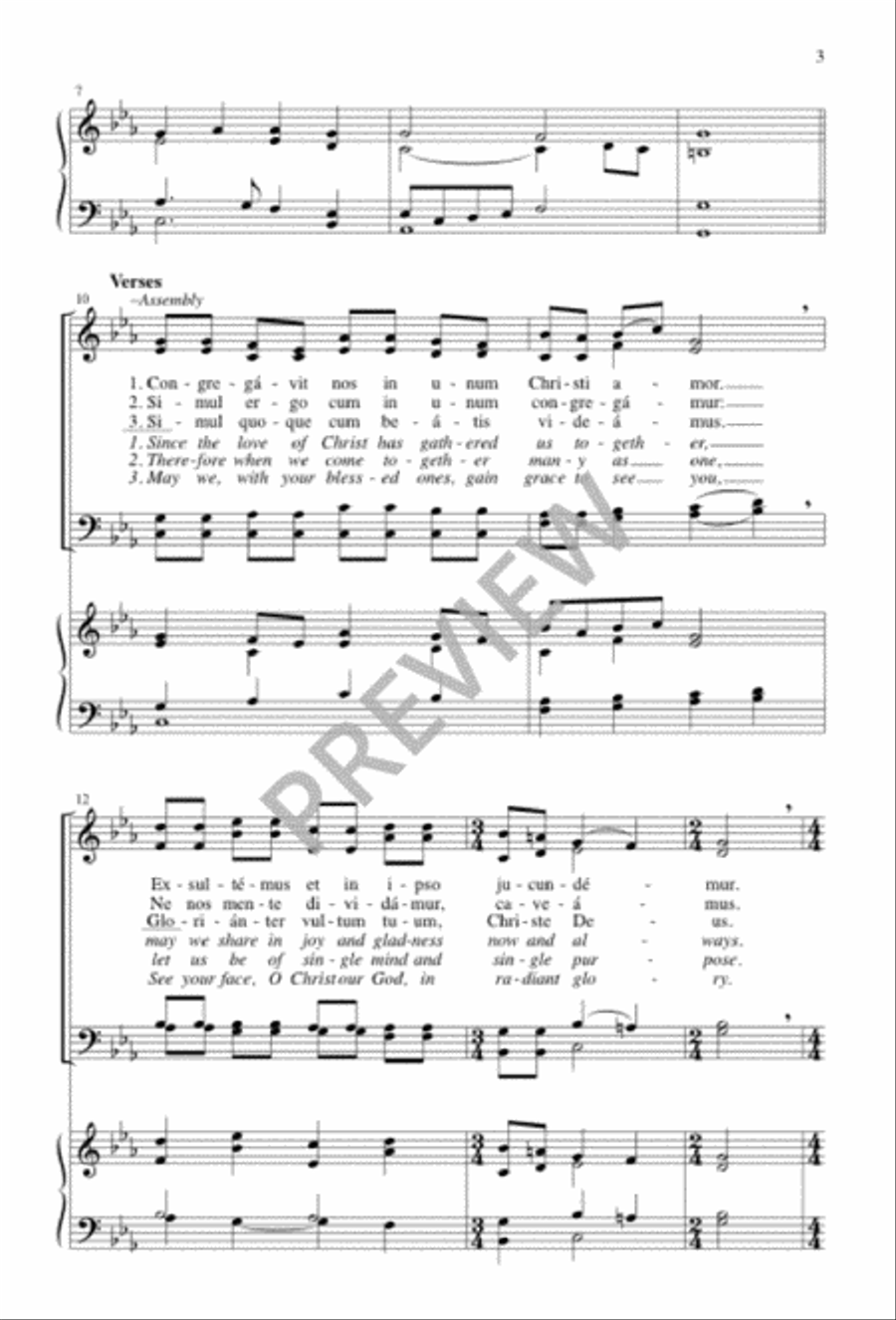 Ubi caritas Ubi caritas 4-Part scores gallery preview page 3