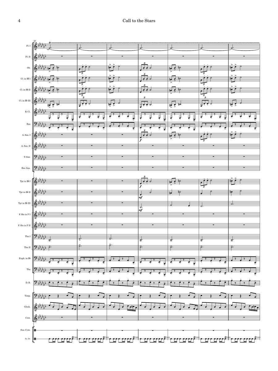 Call to the Stars Concert Band scores gallery preview page 4