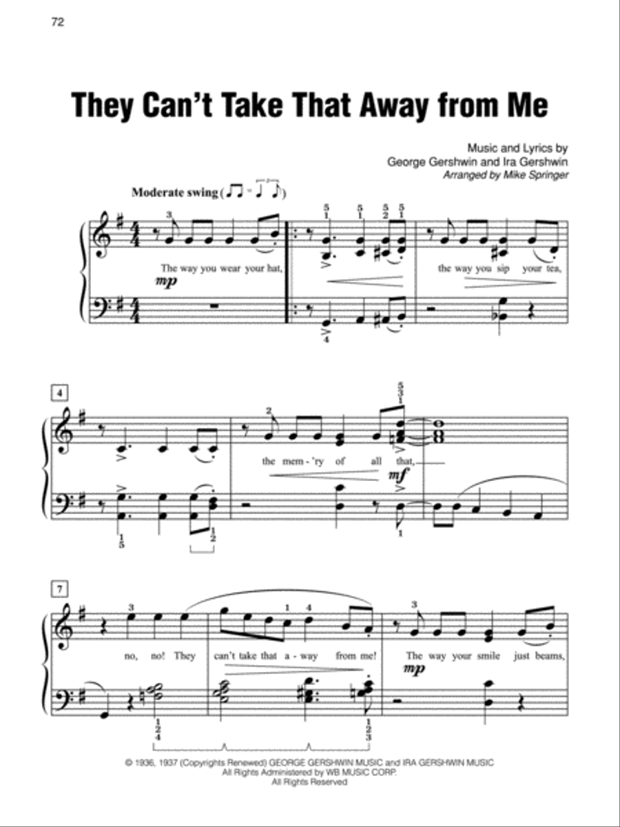 Simply Standards Easy Piano scores gallery preview page 5