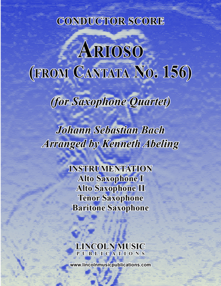 Bach - Arioso - from Cantata No. 156 (for Saxophone Quartet AATB) image number null