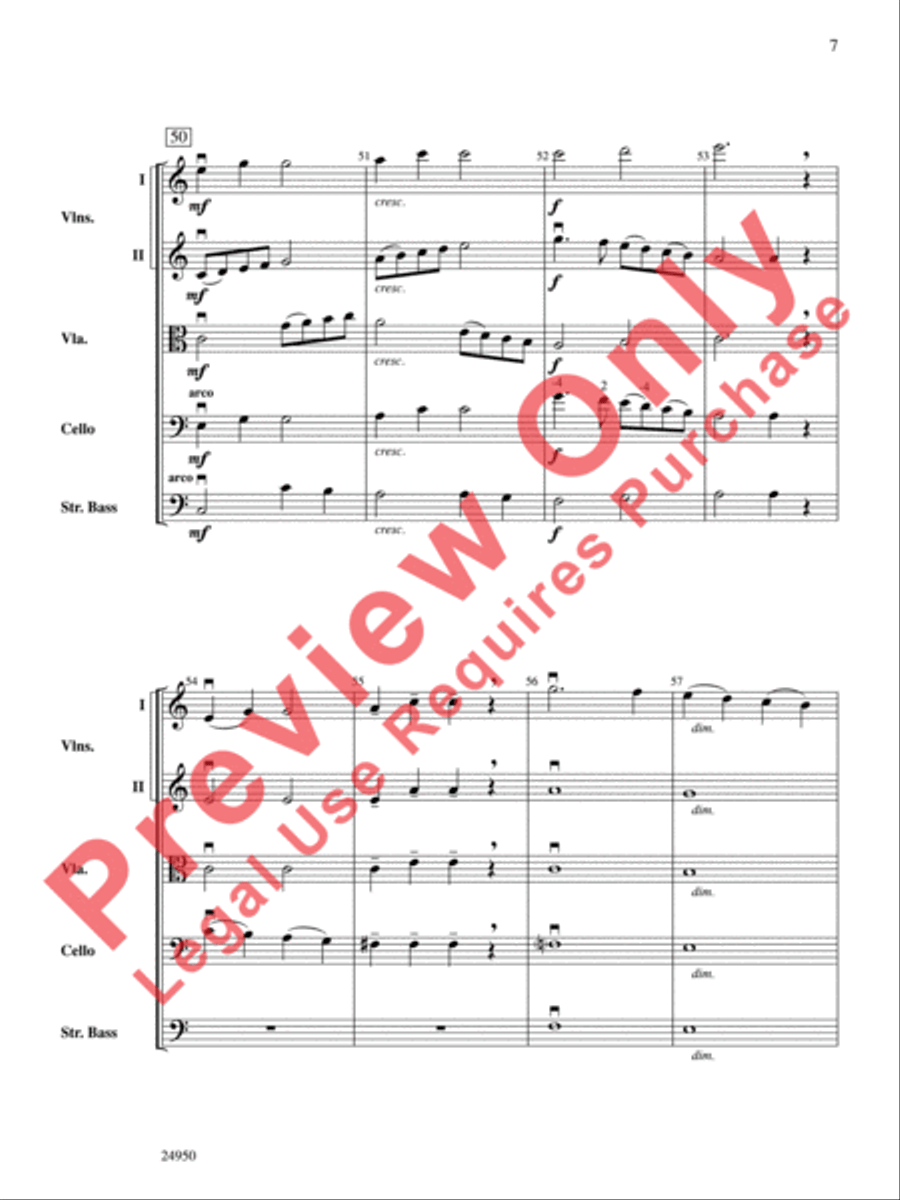 All the Pretty Little Horses String Orchestra scores gallery preview page 8