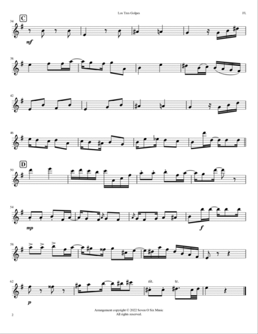 Los Tres Golpes Small Ensemble scores gallery preview page 6