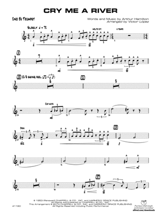 Cry Me a River: 2nd B-flat Trumpet