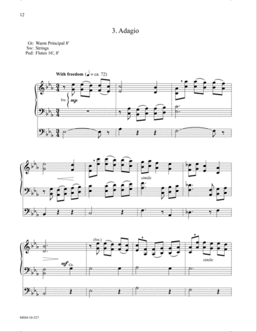 The Church's One Foundation (Suite on Aurelia) Organ scores gallery preview page 8