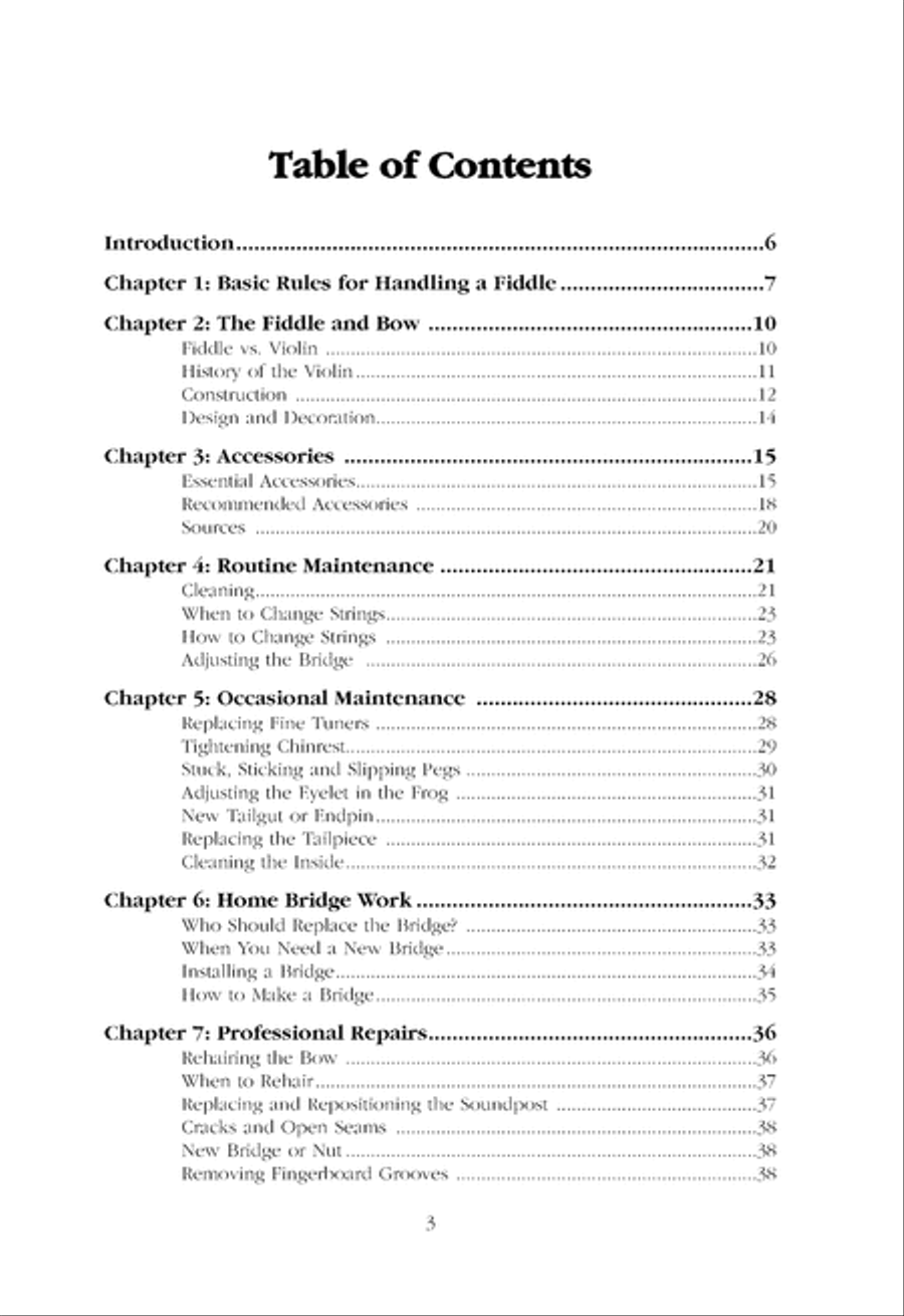 FAQ: Fiddle Care and Setup Violin scores gallery preview page 4