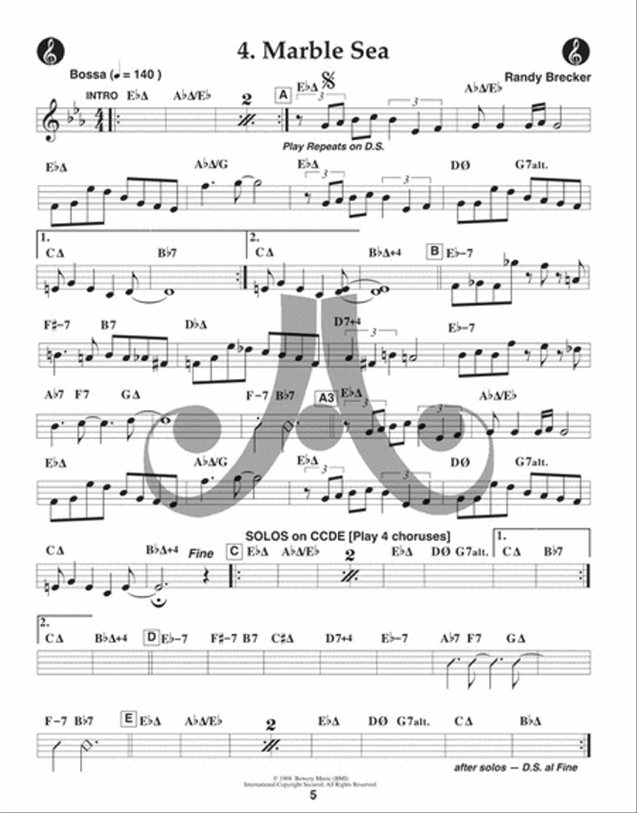 Volume 126 - Randy Brecker Voice scores gallery preview page 7