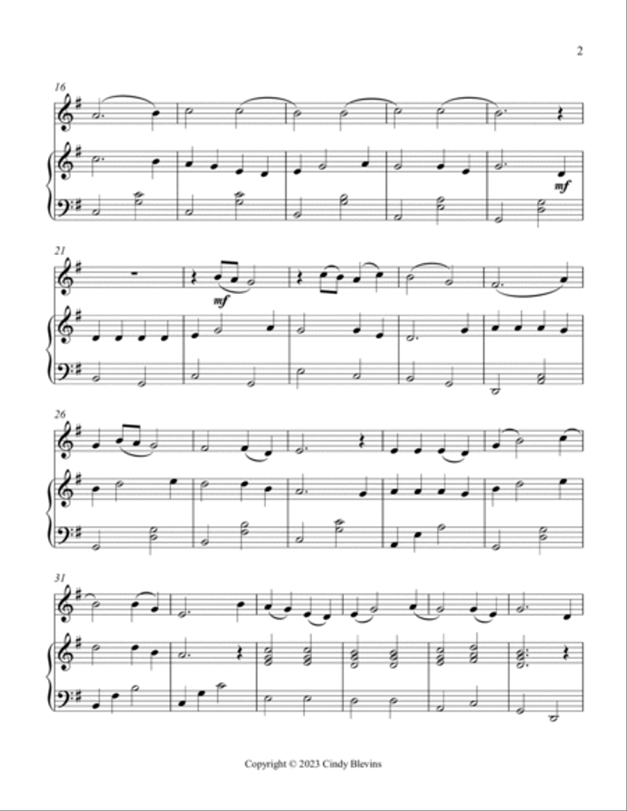 I Gave My Love A Cherry, Harp and Tin Whistle (D) Harp scores gallery preview page 3
