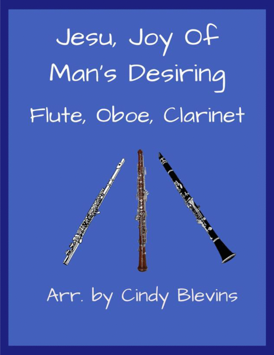 Jesu, Joy of Man's Desiring, for Flute, Oboe and Clarinet image number null
