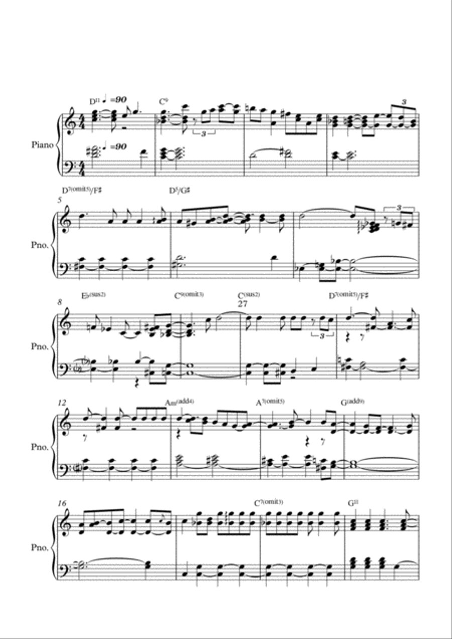 blues study 3 Piano Method scores gallery preview page 2
