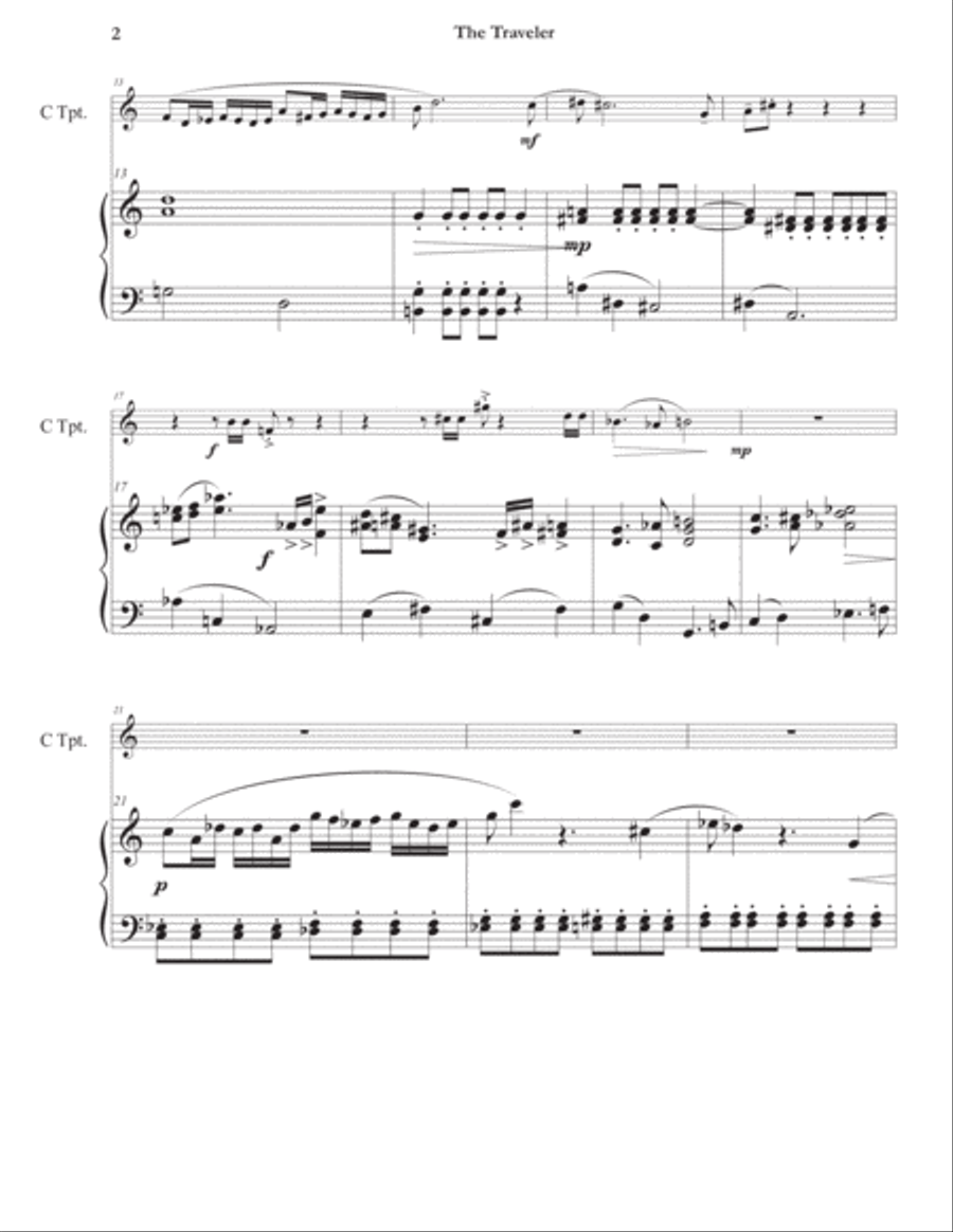The Traveler The Traveler Trumpet Solo scores gallery preview page 3