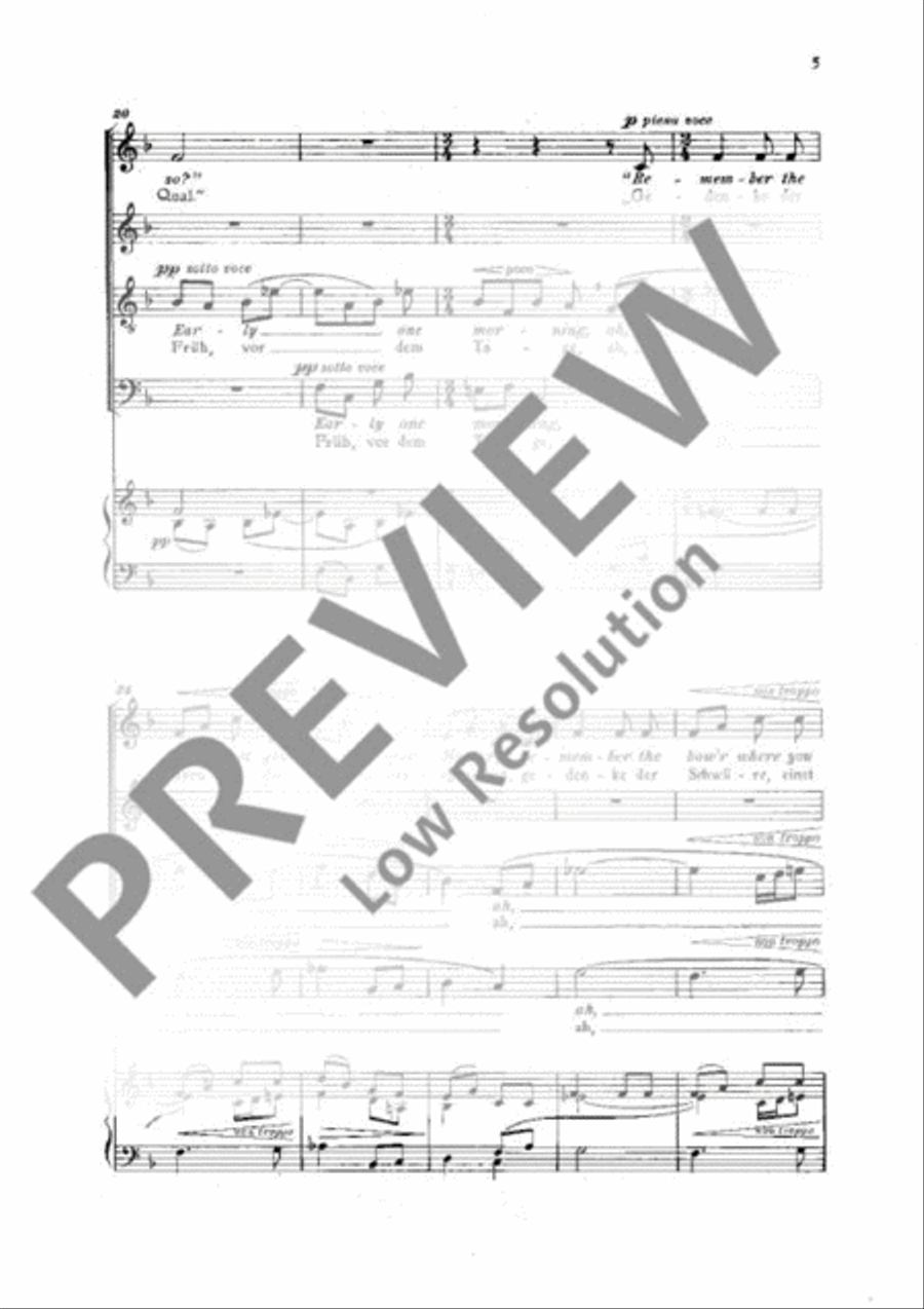 Four Songs from the British Isles 4-Part scores gallery preview page 4