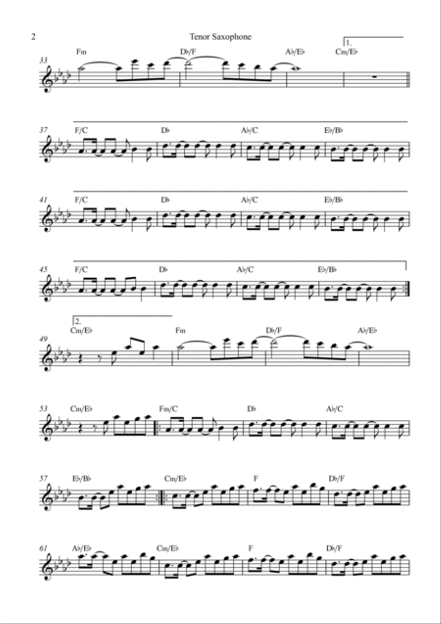 A Sky Full Of Stars Small Ensemble scores gallery preview page 2