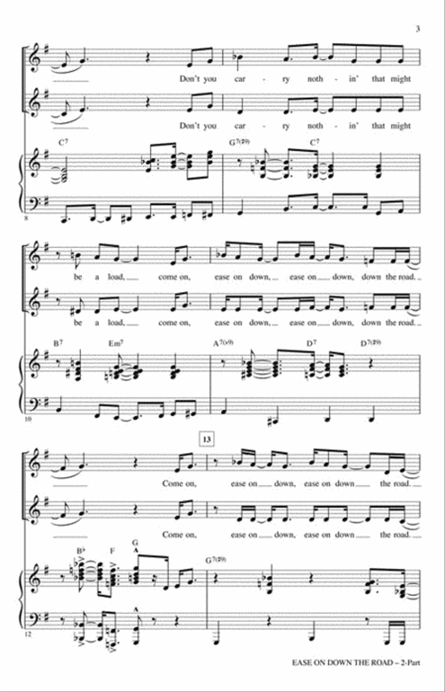 Ease on Down the Road 2-Part scores gallery preview page 3
