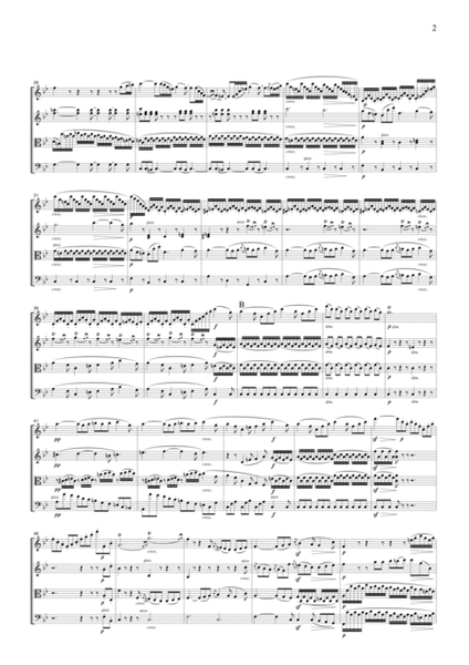Beethoven Symphony No.6 (Pastoral), 2nd mvt., for string quartet, CB006 image number null