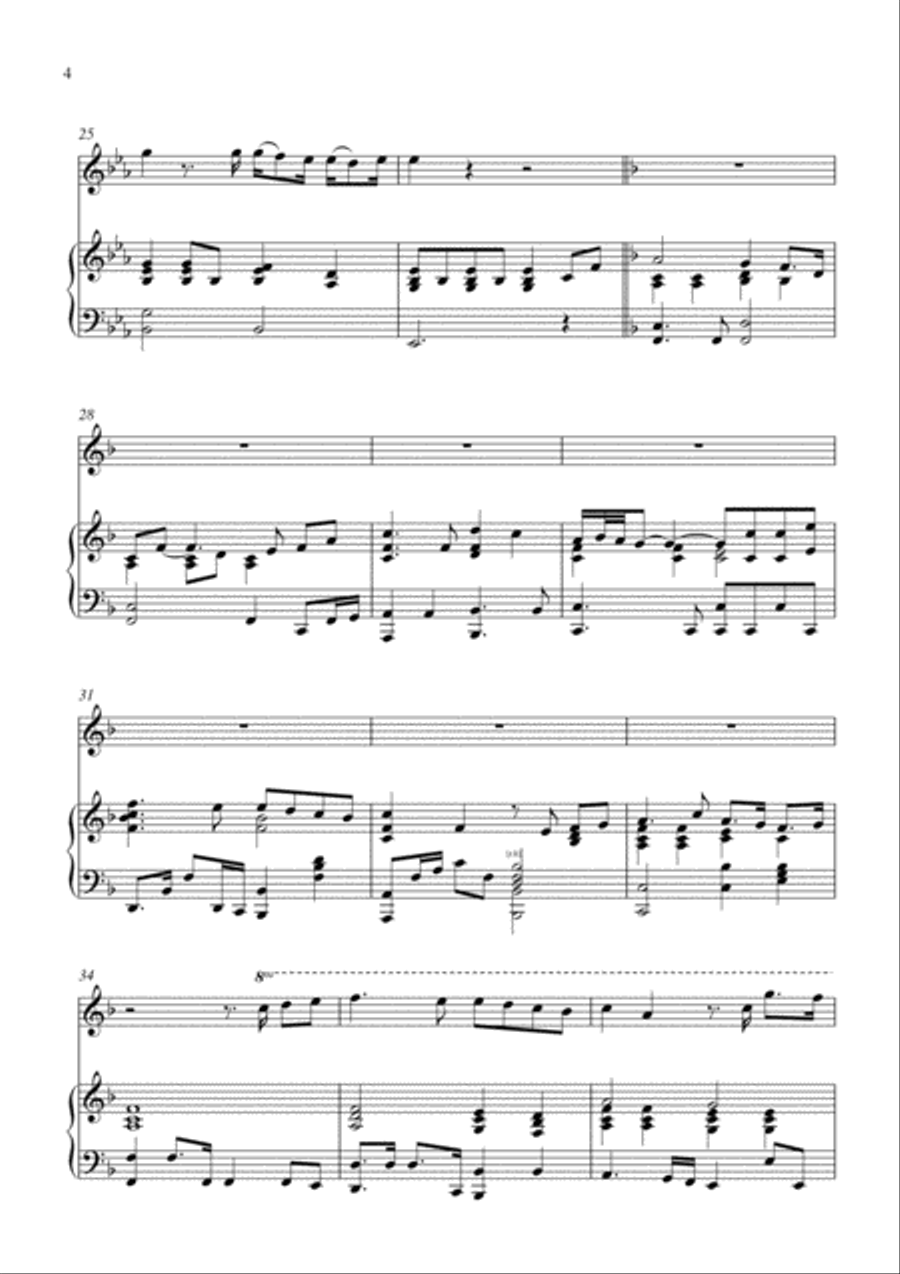 You Raise Me Up Piano scores gallery preview page 5
