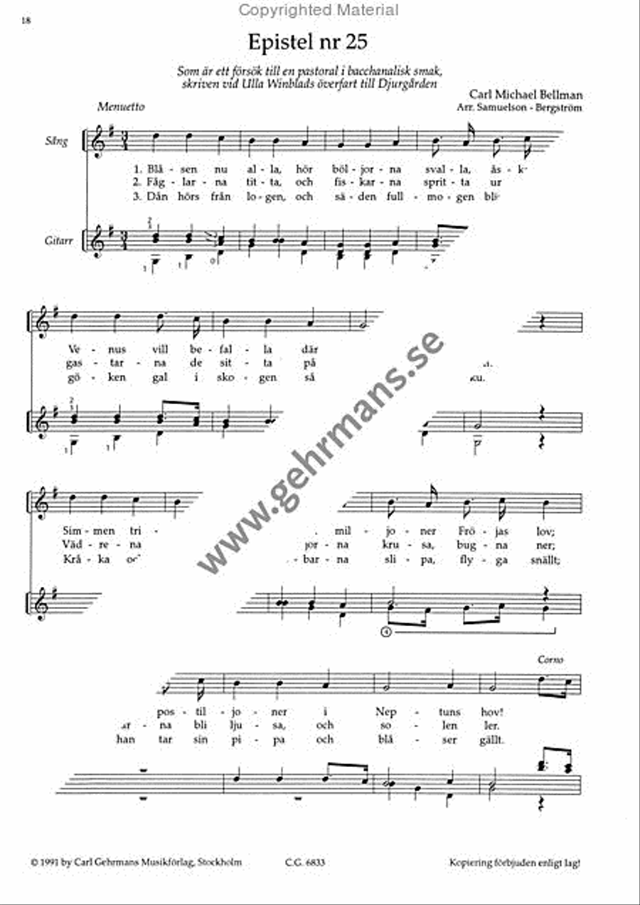 Nitton epistlar Guitar scores gallery preview page 6