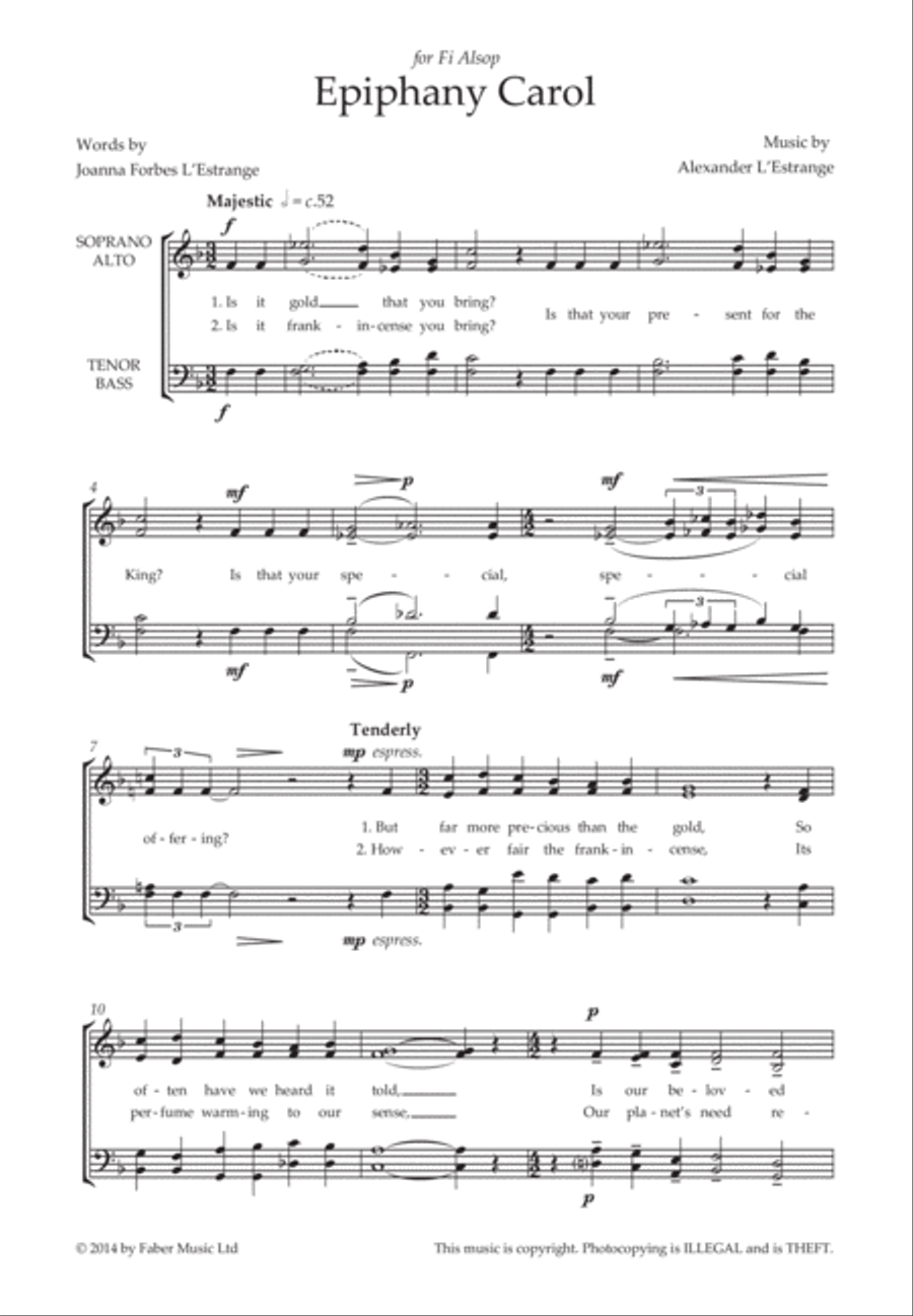 Epiphany Carol 4-Part scores gallery preview page 4