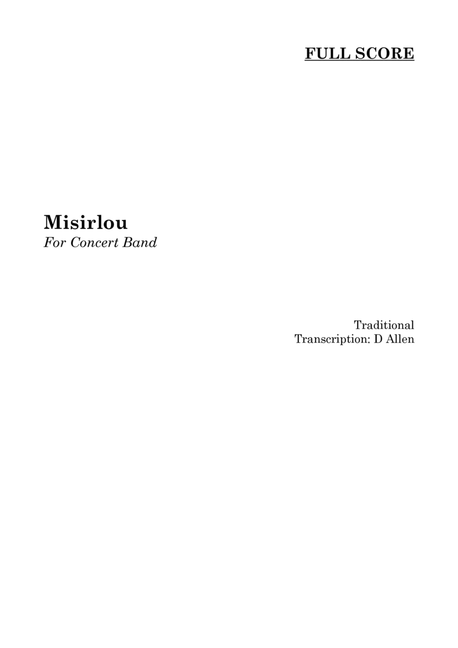 Misirlou Concert Band scores gallery preview page 1