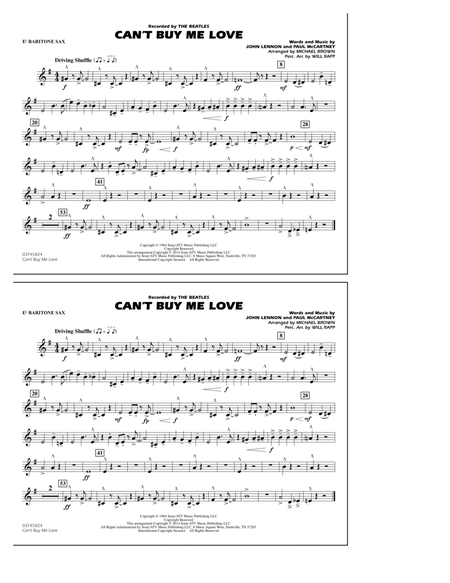 Can't Buy Me Love - Eb Baritone Sax