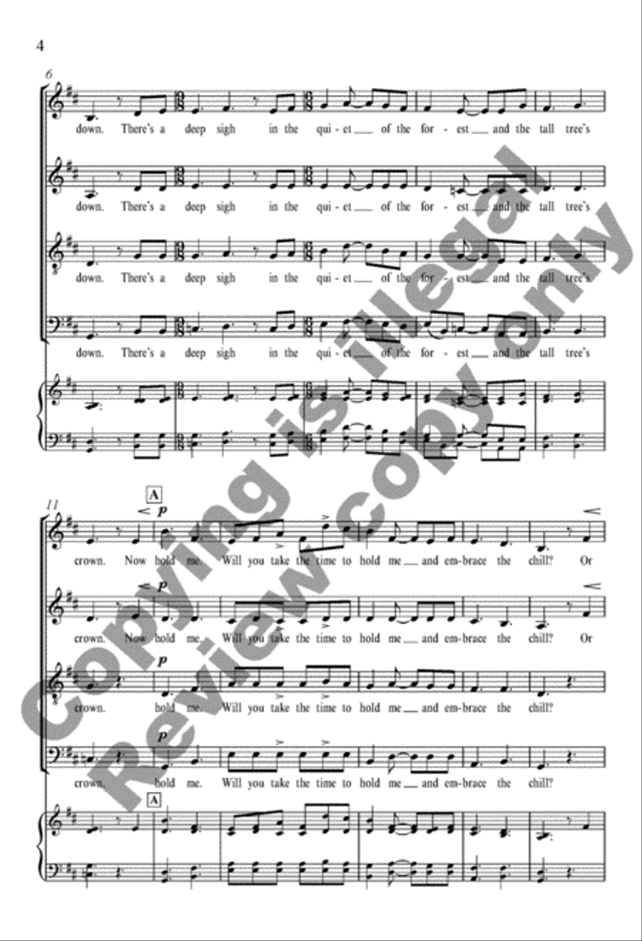 When the Earth Stands Still 4-Part scores gallery preview page 3
