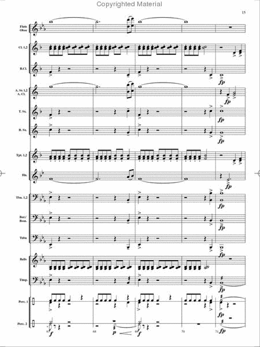 On Holiday Concert Band scores gallery preview page 16