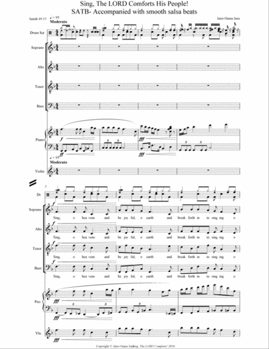 Sing, The Lord comforts! 4-Part scores gallery preview page 2