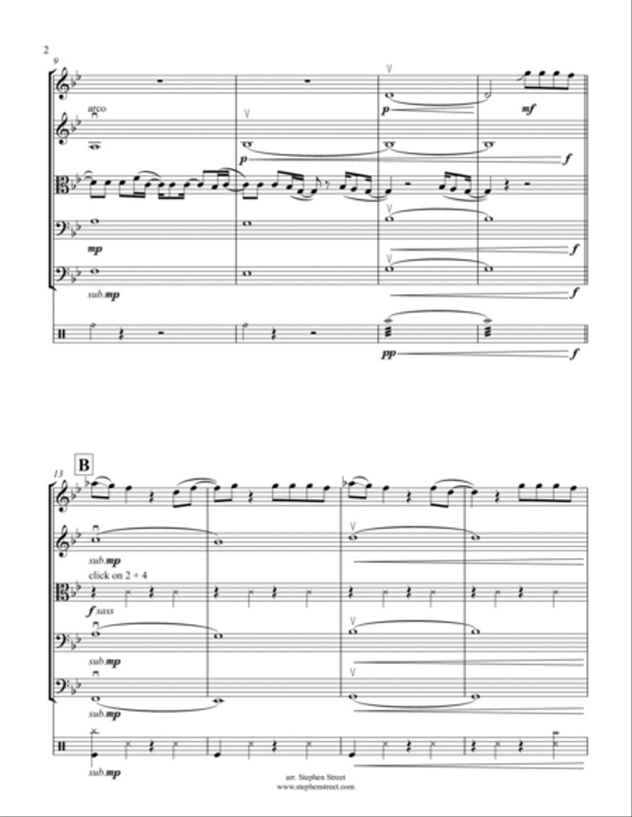 Can't Feel My Face Can't Feel My Face Small Ensemble scores gallery preview page 2